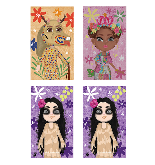Pack de 4 Bookmarks (2 Tulivieja)