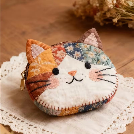 Monedero de gatito estilo japonés
